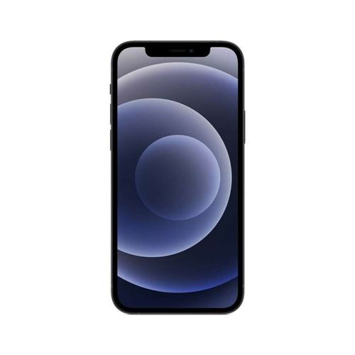 Apple iPhone 12 - 5G smartphone - double SIM / Mémoire interne 64 Go - écran OLED - 6.1" - 2532 x 1170 pixels - 2x caméras arrière 12 MP, 12 MP - front camera 12 MP - noir État correct reconditionné disponible sur Fnac