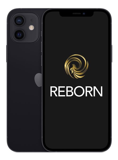 Apple iPhone 12 6,1" 5G 64 Go Double SIM Noir Reconditionné Grade A Reborn État correct reconditionné disponible sur Fnac