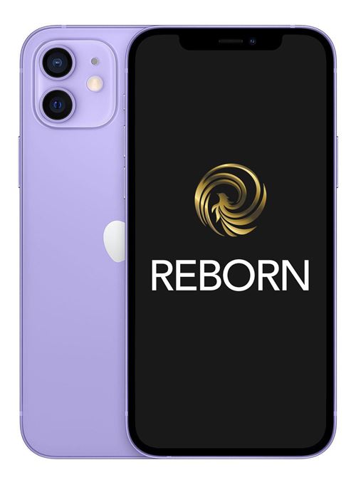 Apple iPhone 12 6,1" 5G Double SIM 64 Go Violet Reconditionné Grade A Reborn État correct N/A reconditionné disponible sur Fnac
