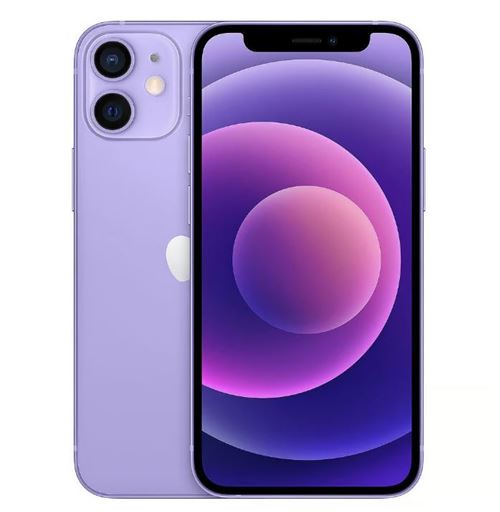 Apple iPhone 12 Mini 128 Go 5,4'' violet Reconditionné avec Nouvelle Batterie État correct N/A reconditionné disponible sur Fnac