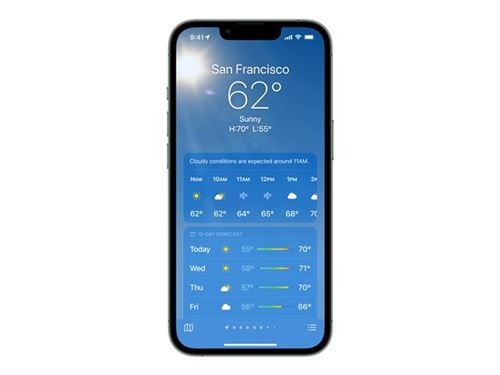 Apple iPhone 13 - 5G smartphone - double SIM / Mémoire interne 256 Go - écran OLED - 6.1" - 2532 x 1170 pixels - 2x caméras arrière 12 MP, 12 MP - front camera 12 MP - vert État correct N/A reconditionné disponible sur Fnac