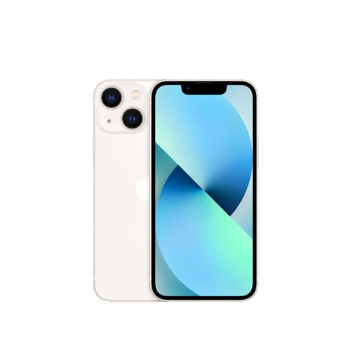 Apple iPhone 13 mini 5,4" 5G 128 Go Double SIM Lumière stellaire État correct Apple reconditionné disponible sur Fnac