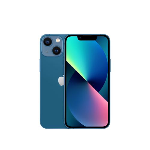 Apple iPhone 13 mini - 5G smartphone - double SIM / Mémoire interne 256 Go - écran OLED - 5.4" - 2340 x 1080 pixels - 2x caméras arrière 12 MP, 12 MP - front camera 12 MP - bleu État correct N/A reconditionné disponible sur Fnac