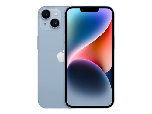 Apple iPhone 14 - 5G smartphone - double SIM / Mémoire interne 128 Go - écran OLED - 6.1" - 2532 x 1170 pixels - 2x caméras arrière 12 MP, 12 MP - front camera 12 MP - démo - bleu État correct Apple reconditionné disponible sur Fnac