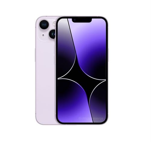 APPLE iPhone 14 6,1'' 128 Go Mauve - Reconditionné Avec Batterie neuve État correct N/A reconditionné disponible sur Fnac