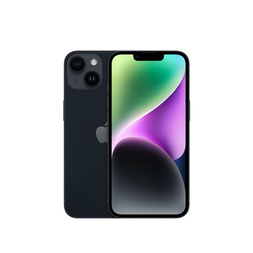 Apple iPhone 14 6.1" 5G Double SIM 128 Go Noir minuit État correct reconditionné disponible sur Fnac