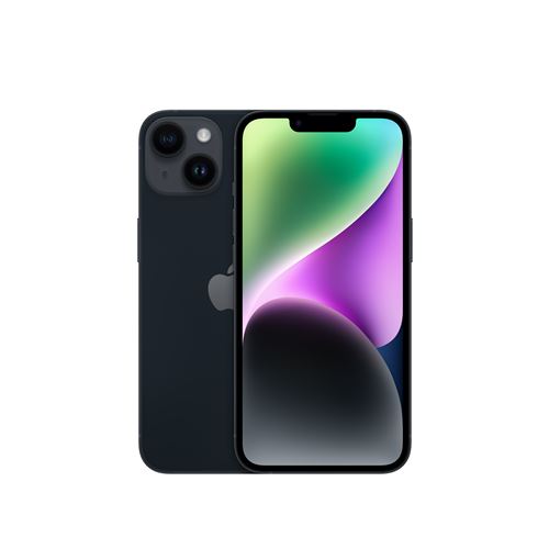 Apple iPhone 14 6.1" 5G Double SIM 256 Go Noir minuit État correct Apple reconditionné disponible sur Fnac