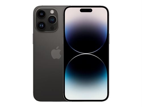 Apple iPhone 14 Pro Max - 5G smartphone - double SIM / Mémoire interne 128 Go - écran OLED - 6.7" - 2796 x 1290 pixels (120 Hz) - 3 x caméras arrière 48 MP, 12 MP, 12 MP - front camera 12 MP - démo - noir spatial État correct Apple reconditionné disponible sur Fnac