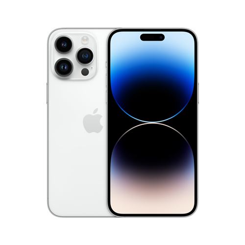 Apple iPhone 14 Pro Max - 5G smartphone - double SIM / Mémoire interne 128 Go - écran OLED - 6.7" - 2796 x 1290 pixels (120 Hz) - 3 x caméras arrière 48 MP, 12 MP, 12 MP - front camera 12 MP - argent État correct N/A reconditionné disponible sur Fnac