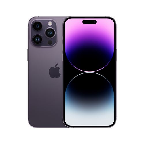Apple iPhone 14 Pro Max - 5G smartphone - double SIM / Mémoire interne 256 Go - écran OLED - 6.7" - 2796 x 1290 pixels (120 Hz) - 3 x caméras arrière 48 MP, 12 MP, 12 MP - front camera 12 MP - violet profond État correct N/A reconditionné disponible sur Fnac