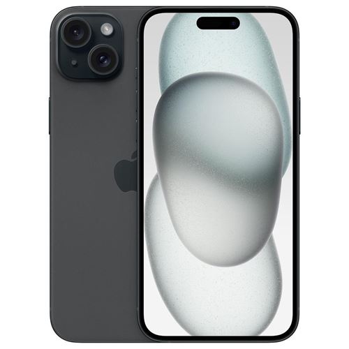 Apple iPhone 15 Plus 6,7" 256 Go noir Reconditionné avec Batterie neuve État correct N/A reconditionné disponible sur Fnac