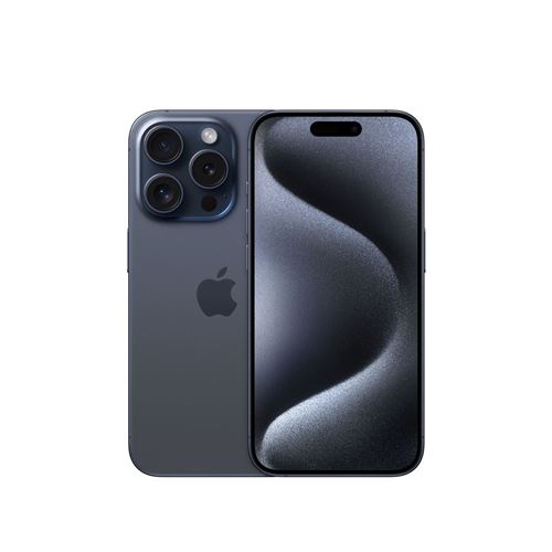 Apple iPhone 15 Pro 128 Go titane bleu Reconditionné avec Batterie Neuve État correct N/A reconditionné disponible sur Fnac
