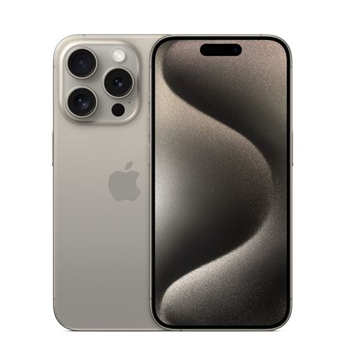 Apple iPhone 15 Pro 128 Go titane naturel Reconditionné avec Batterie Neuve État correct N/A reconditionné disponible sur Fnac