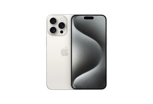 Apple iPhone 15 Pro Max 6,7" 256 Go Titane Blanc Reconditionné avec Batterie neuve État correct N/A reconditionné disponible sur Fnac