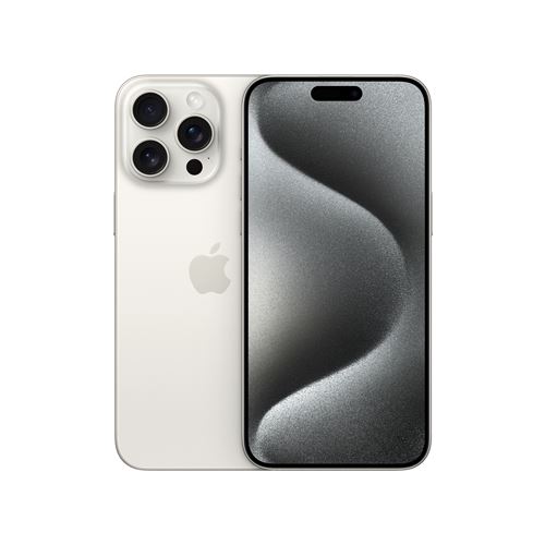 Apple iPhone 15 Pro Max 6,7" 5G Double SIM 256 Go Blanc Titanium État correct Apple reconditionné disponible sur Fnac