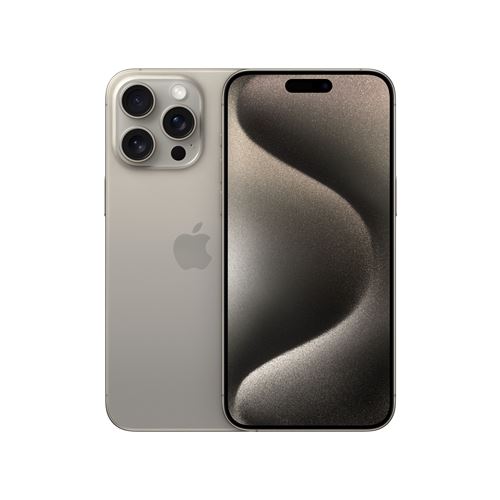 Apple iPhone 15 Pro Max 6,7" 5G Double SIM 256 Go Natural Titanium État correct Apple reconditionné disponible sur Fnac
