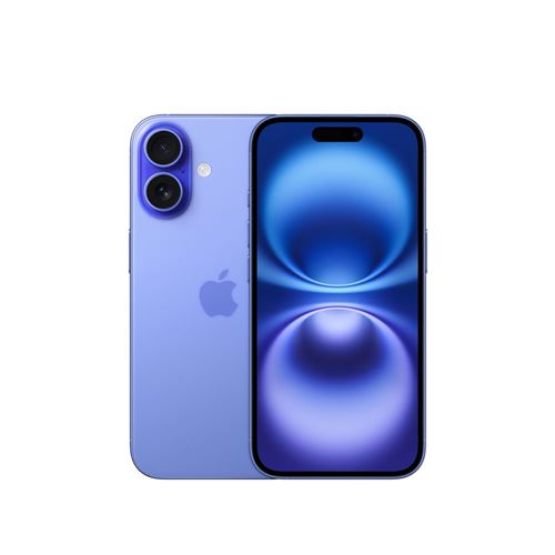 Apple iPhone 16 128Go Bleu Reconditionné avec Batterie neuve État correct N/A reconditionné disponible sur Fnac