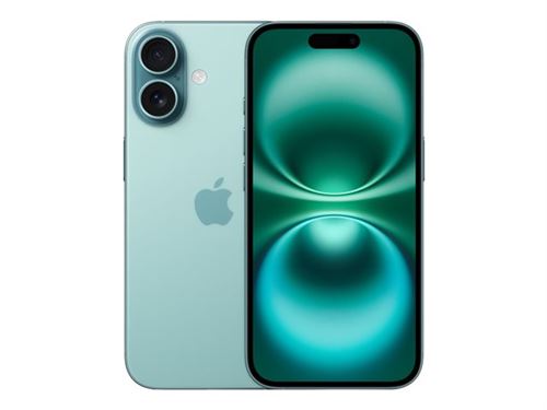 Apple iPhone 16 - 5G smartphone - double SIM / Mémoire interne 128 Go - écran OLED - 6.1" - 2556 x 1179 pixels - 2x caméras arrière 48 MP, 12 MP - front camera 12 MP - démo - teal État correct Apple reconditionné disponible sur Fnac