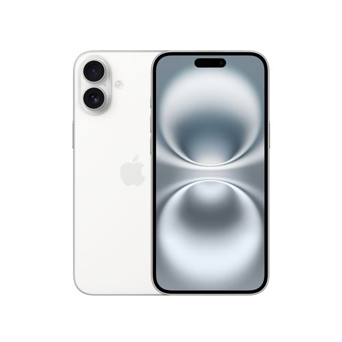 Apple iPhone 16 Plus 6,7" 5G 256 Go Double SIM Blanc État correct Apple reconditionné disponible sur Fnac