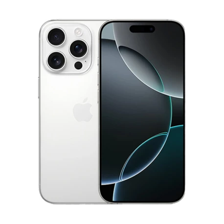 Apple - iPhone 16 Pro - 256 Go - Reconditionné - Correct - Titane blanc Bon état reconditionné disponible sur Certideal