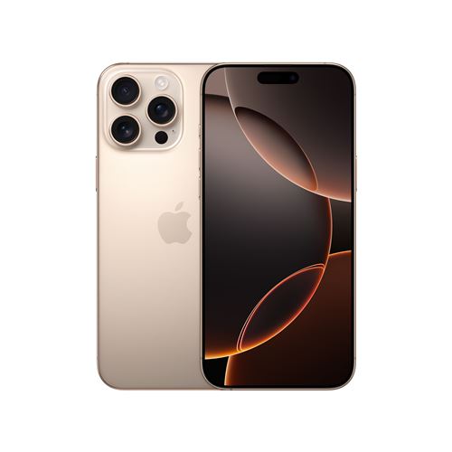 Apple iPhone 16 Pro Max 6,9"" 5G 512 Go Double SIM Titane Sable État correct Apple reconditionné disponible sur Fnac