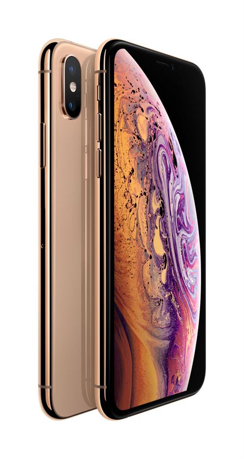 Apple iPhone XS - 4G smartphone - double SIM / Mémoire interne 512 Go - écran OLED - 5.8" - 2436 x 1125 pixels (120 Hz) - 2x caméras arrière 12 MP, 12 MP - 2x front cameras 7 MP - or État correct Apple reconditionné disponible sur Fnac