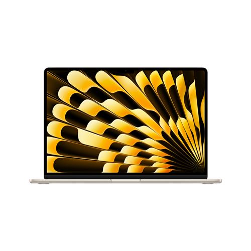 Apple MacBook Air 15" 256 Go SSD 16 Go RAM Puce M4 CPU 10 cœurs GPU 10 cœurs Lumière Stellaire État correct Apple reconditionné disponible sur Fnac