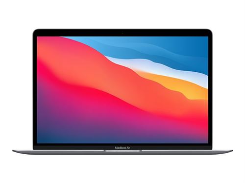 Apple MacBook Air - M1 - M1 7-core GPU - 16 Go RAM - 256 Go SSD - 13.3" IPS 2560 x 1600 (WQXGA) - Wi-Fi 6 - gris sidéral - clavier : Français - CTO État correct Apple reconditionné disponible sur Fnac