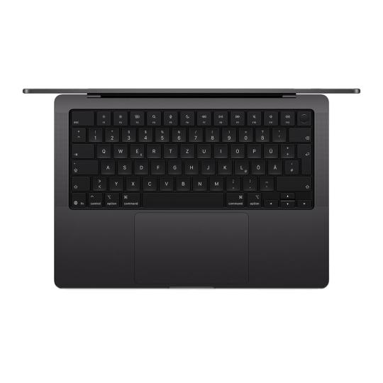 Voir photo 2 de Apple MacBook Pro 2025 14"" M5 10-Core CPU | 10-Core GPU 1 TB SSD 16 GB noir sidéral - comme neuf | Dero Apple MacBook Pro 2025 14"" M5 10-Core CPU | 10-Core GPU 1 TB SSD 16 GB noir sidéral - comme neuf Reconditionné Apple reconditionné photo 2 | Dero