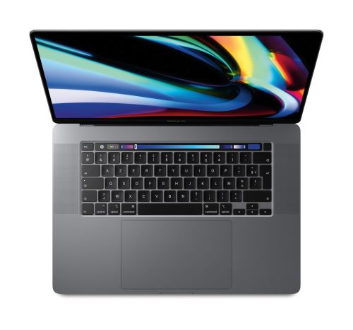 Apple MacBook Pro Touch Bar 16"" Retina Intel Core i7 hexacoeur de 9ème génération à 2.6 GHz 16 Go RAM 512 Go SSD Gris Sidéral Sur-mesure QWERTY 2019 État correct Apple reconditionné disponible sur Fnac