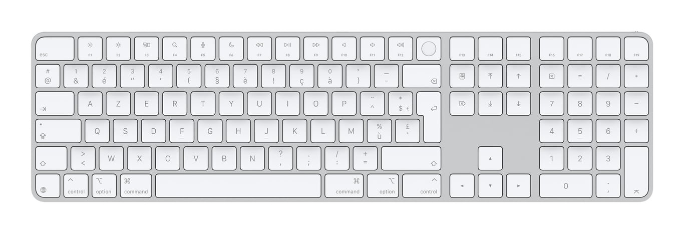 Apple Magic clavier Universel USB + Bluetooth AZERTY Français Blanc - Excellent état Parfait état Apple reconditionné disponible sur Pixmania