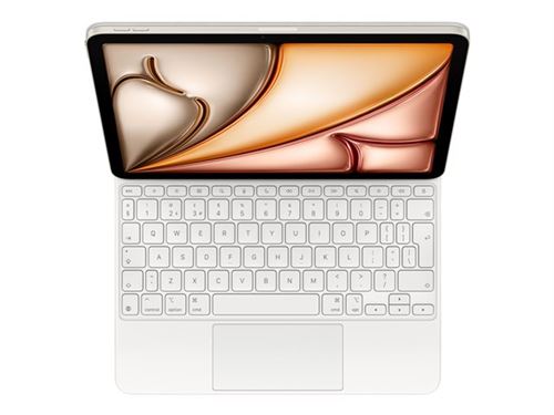 Apple Magic Keyboard - Clavier et étui - avec trackpad - Apple Smart connector - QWERTY - R.-U. - blanc - pour 10.9-inch iPad Air (4ème génération, 5ème génération); 11-inch iPad Air (M2, M3) État correct reconditionné disponible sur Fnac