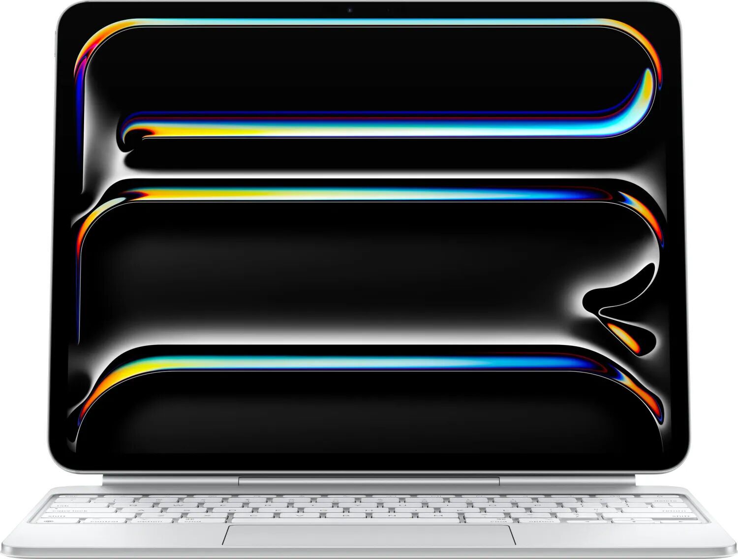 Apple Magic Keyboard pour iPad Pro M4 13 pouces (2024) Blanc FR Parfait état Apple reconditionné disponible sur Refurbed
