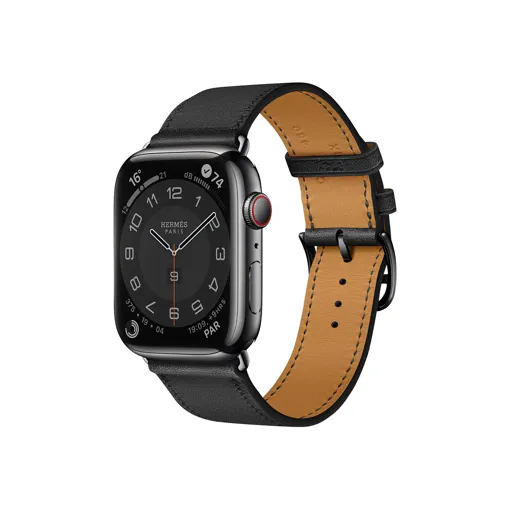 Apple Watch Hermès Series 7 (GPS + Cellular) - Boîtier 45 mm Boîtier En Acier Noir Inoxydable avec Bracelet Cuir Rapide Noir Taille 160-195 mm - 32 Bon état - 390,00 € Apple Watch Hermès Series 7 (GPS + Cellular) - Boîtier 45 mm Boîtier En Acier Noir Inoxydable avec Bracelet Cuir Rapide Noir Taille 160-195 mm - 32 Bon état reconditionné disponible sur Rakuten