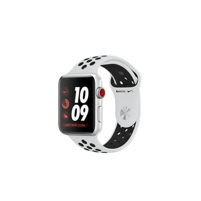 Apple Watch Nike+ GPS + Cellular - Boîtier 42 mm Argent Aluminium - Bracelet Nike Noir (2017) - Reconditionné - Excellent état Reconditionné - 148,98 € Apple Watch Nike+ GPS + Cellular - Boîtier 42 mm Argent Aluminium - Bracelet Nike Noir (2017) - Reconditionné - Excellent état Reconditionné Apple reconditionné disponible sur Cdiscount Seconde Vie