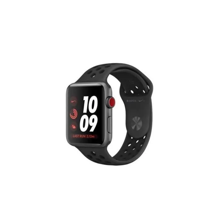 Apple Watch Nike+ GPS + Cellular - Boîtier 42 mm Gris sidéral Aluminium - Bracelet Nike Noir (2017) - Reconditionné - Excellent Reconditionné - 148,98 € Apple Watch Nike+ GPS + Cellular - Boîtier 42 mm Gris sidéral Aluminium - Bracelet Nike Noir (2017) - Reconditionné - Excellent Reconditionné Apple reconditionné disponible sur Cdiscount Seconde Vie