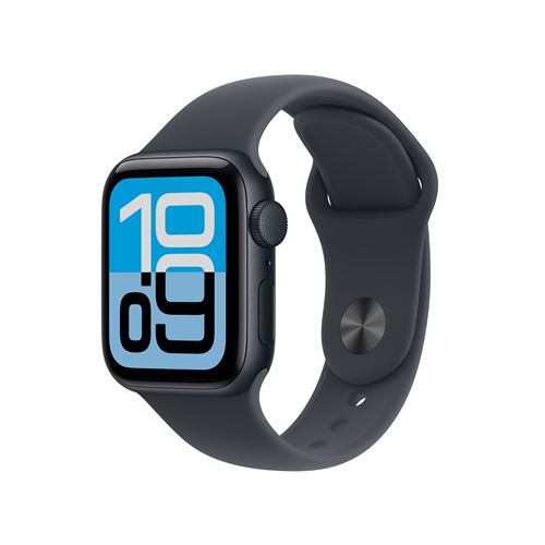 Apple Watch SE 3 GPS 40mm Boitier en Aluminium Minuit avec Bracelet Sport Minuit S/M État correct reconditionné disponible sur Fnac