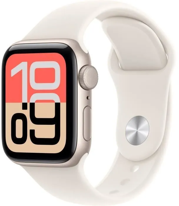 Apple Watch SE 3 GPS - 40mm Starlight Aluminium - Bracelet Starlight Sport Band - M/L (2025) - Reconditionné - Très bon état Reconditionné - 216,00 € Apple Watch SE 3 GPS - 40mm Starlight Aluminium - Bracelet Starlight Sport Band - M/L (2025) - Reconditionné - Très bon état Reconditionné Apple reconditionné disponible sur Cdiscount Seconde Vie