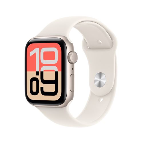 Apple Watch SE 3 GPS 44mm Boitier en Aluminium Lumiere Stellaire avec Bracelet Sport Lumiere Stellaire S/M État correct - 223,99 € Apple Watch SE 3 GPS 44mm Boitier en Aluminium Lumiere Stellaire avec Bracelet Sport Lumiere Stellaire S/M État correct Apple reconditionné disponible sur Fnac