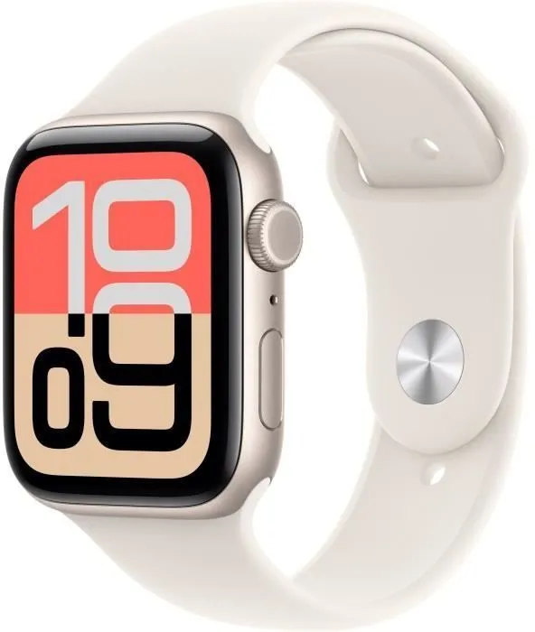 Apple Watch SE 3 GPS + Cellular - 44mm Starlight Aluminium - Bracelet Sport Band - M/L (2025) - Reconditionné - Très bon état Reconditionné - 235,98 € Apple Watch SE 3 GPS + Cellular - 44mm Starlight Aluminium - Bracelet Sport Band - M/L (2025) - Reconditionné - Très bon état Reconditionné Apple reconditionné disponible sur Cdiscount Seconde Vie