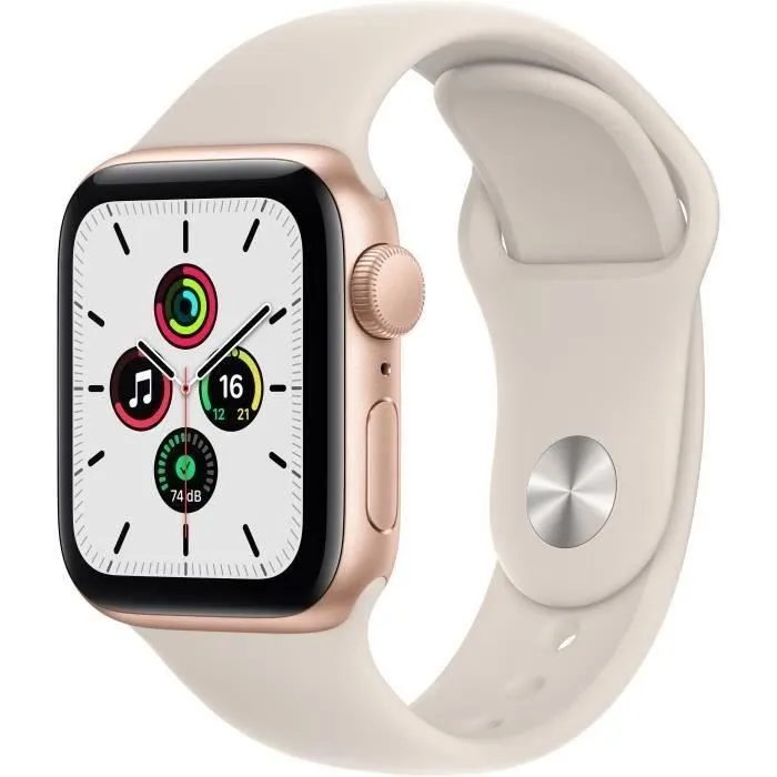 Apple Watch SE GPS 2021 - 40mm - Boitier Gold Aluminium - Bracelet Sport Starlight(2021) - Reconditionné - Excellent état Reconditionné - 98,00 € Apple Watch SE GPS 2021 - 40mm - Boitier Gold Aluminium - Bracelet Sport Starlight(2021) - Reconditionné - Excellent état Reconditionné Apple reconditionné disponible sur Cdiscount Seconde Vie