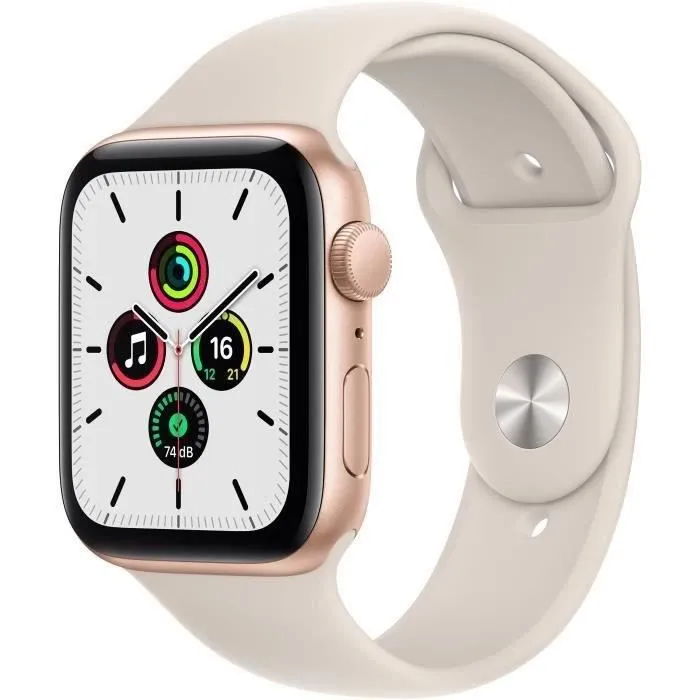 Apple Watch SE GPS 2021- 44mm - Boitier Gold Aluminium - Bracelet Sport Starlight(2021) - Reconditionné - Excellent état refurbished - 104,95 € Apple Watch SE GPS 2021- 44mm - Boitier Gold Aluminium - Bracelet Sport Starlight(2021) - Reconditionné - Excellent état refurbished reconditionné disponible sur Cdiscount Seconde Vie