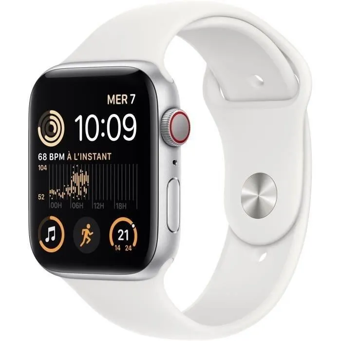 Apple Watch SE GPS (2e génération) + Cellular - 44mm - Boîtier Silver Aluminium - Bracelet W (2022) - Reconditionné - Excellent Reconditionné - 175,00 € Apple Watch SE GPS (2e génération) + Cellular - 44mm - Boîtier Silver Aluminium - Bracelet W (2022) - Reconditionné - Excellent Reconditionné Apple reconditionné disponible sur Cdiscount Seconde Vie