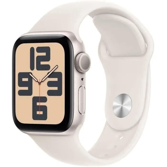 Apple Watch SE GPS - 40mm - Aluminium Starlight - Bracelet Sport Starlight M/L (2024) - Reconditionné - Etat correct Reconditionné - 172,00 € Apple Watch SE GPS - 40mm - Aluminium Starlight - Bracelet Sport Starlight M/L (2024) - Reconditionné - Etat correct Reconditionné Apple reconditionné disponible sur Cdiscount Seconde Vie