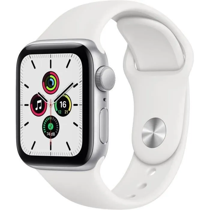 Apple Watch SE GPS - 40mm Boîtier aluminium Argent - Bracelet Blanc (2020) - Reconditionné - Etat correct Reconditionné - 149,00 € Apple Watch SE GPS - 40mm Boîtier aluminium Argent - Bracelet Blanc (2020) - Reconditionné - Etat correct Reconditionné Apple reconditionné disponible sur Cdiscount Seconde Vie