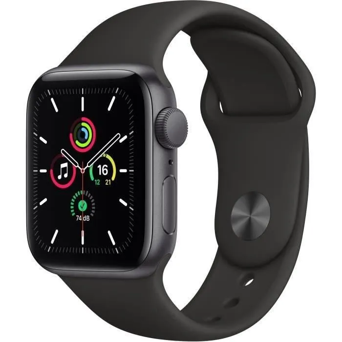 Apple Watch SE GPS - 40mm Boîtier aluminium Gris Sidéral - Bracelet Noir (2020) - Reconditionné - Excellent état Reconditionné - 109,00 € Apple Watch SE GPS - 40mm Boîtier aluminium Gris Sidéral - Bracelet Noir (2020) - Reconditionné - Excellent état Reconditionné Apple reconditionné disponible sur Cdiscount Seconde Vie
