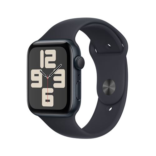 Apple Watch SE GPS Boîtier en Aluminium Minuit de 44 mm avec Bracelet Sport Minuit M/L version 2023 État correct Apple reconditionné disponible sur Fnac