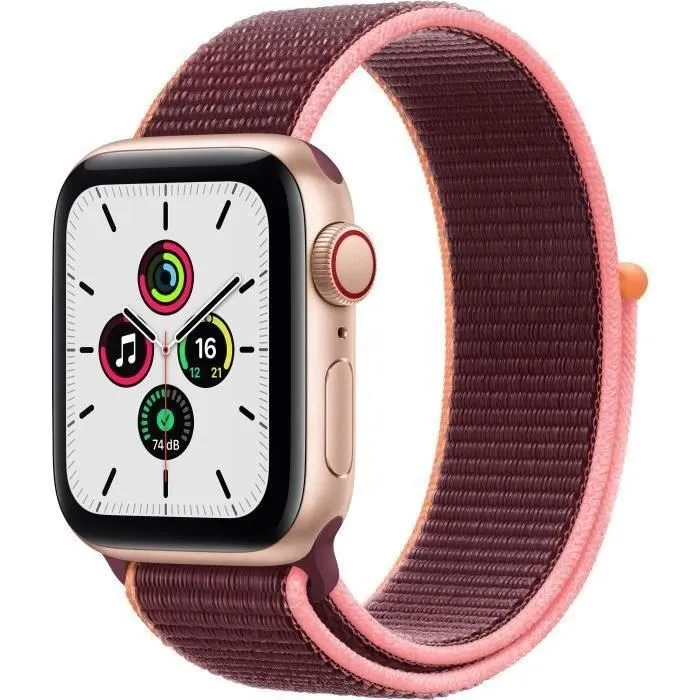 Apple Watch SE GPS + Cellular - 40mm Boîtier aluminium Or - Bracelet Prune (2020) - Reconditionné - Etat correct Reconditionné - 126,00 € Apple Watch SE GPS + Cellular - 40mm Boîtier aluminium Or - Bracelet Prune (2020) - Reconditionné - Etat correct Reconditionné Apple reconditionné disponible sur Cdiscount Seconde Vie