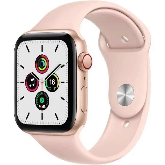 Acheter Apple Watch SE GPS + Cellular - 44mm Boîtier aluminium Or - Bracelet Rose des Sables (2020) - Reconditionné - Très bon état refurbished - 195,00 € Apple Watch SE GPS + Cellular - 44mm Boîtier aluminium Or - Bracelet Rose des Sables (2020) - Reconditionné - Très bon état refurbished reconditionné disponible sur Cdiscount Seconde Vie