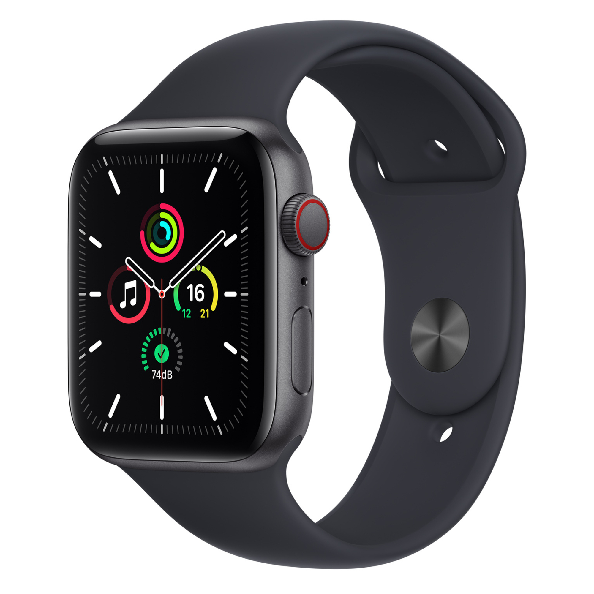 Apple Watch SE OLED 44 mm Numérique 368 x 448 pixels Écran tactile 4G Gris Wifi GPS (satellite), gris - Bon état Bon état Apple reconditionné disponible sur Pixmania